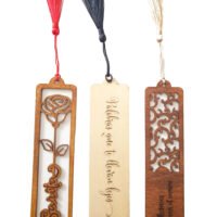 Marcapáginas personalizables de madera