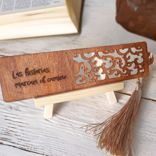 Marcapáginas personalizables de madera